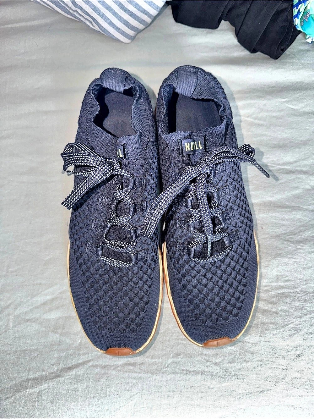NOBULL Knit Runner Navy & Brown Sneakers